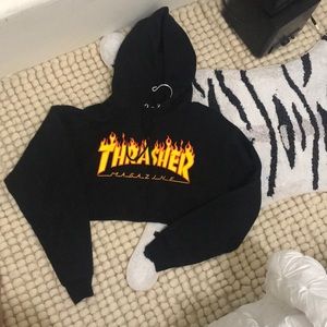 Crop trasher hoodie